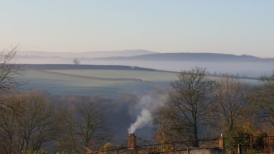 Rolling Mist Mist across the countryside